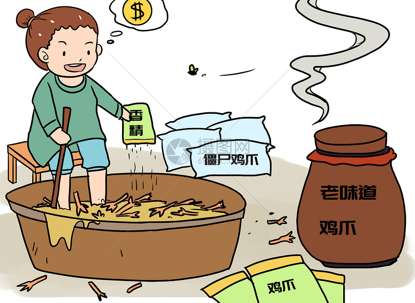 食品安全漫畫圖片素材 農(nóng)副產(chǎn)品的守護(hù)與傳播